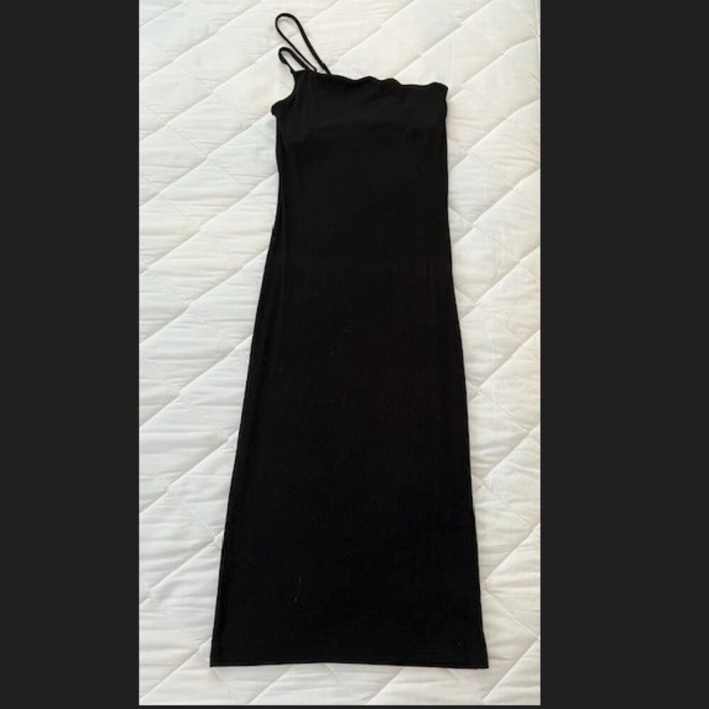 Enza Costa Asymmetrical Spagetti Strap Dress - Picture 2 of 6